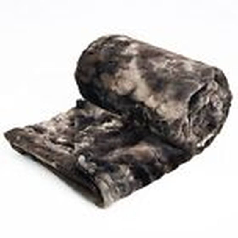 Faux Rabbit Fur Blanket 50" X 60" Inches, Soft Fluffy Cozy Warm Throw