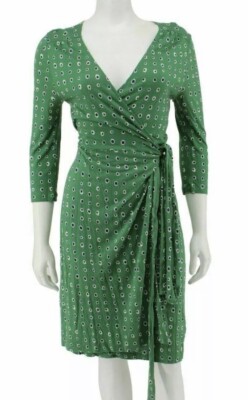 NWT Old Navy Green Blue Polka Dot Dots Print Knit Jersey Wrap Dress Size XS  NEW | eBay