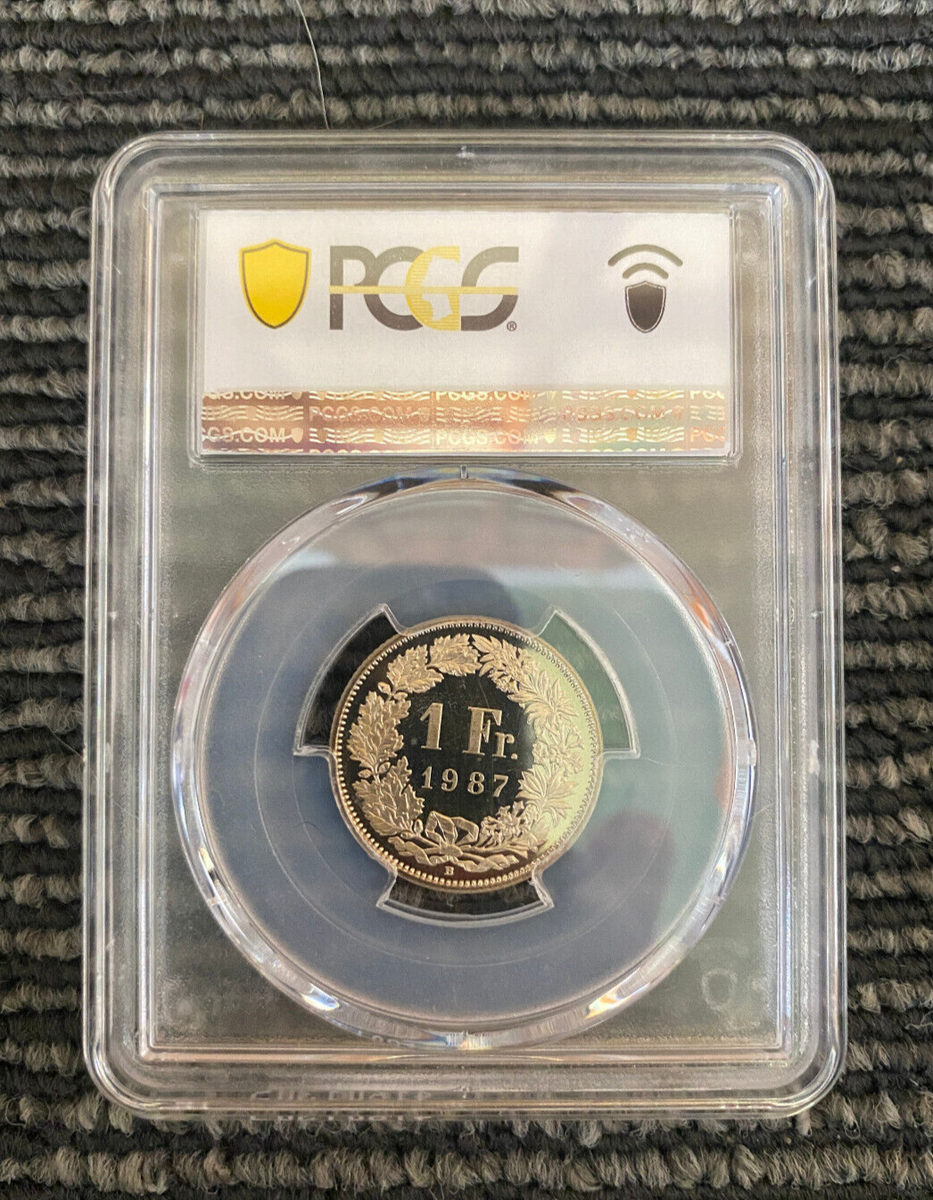 1990年 フランス 100フラン銀貨　PCGS PR68DCAM Switzerland 1 Fr 1987 B PCGS PR68DCAM | eBay