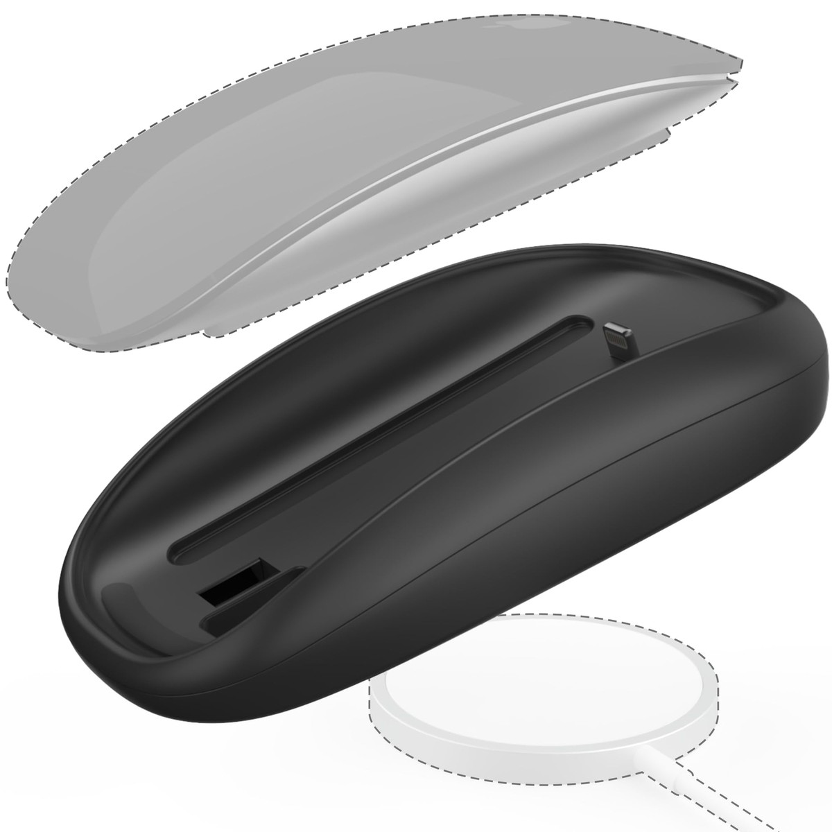 TATOFY for Magic Mouse Grip with Wireless Charging Support Magic