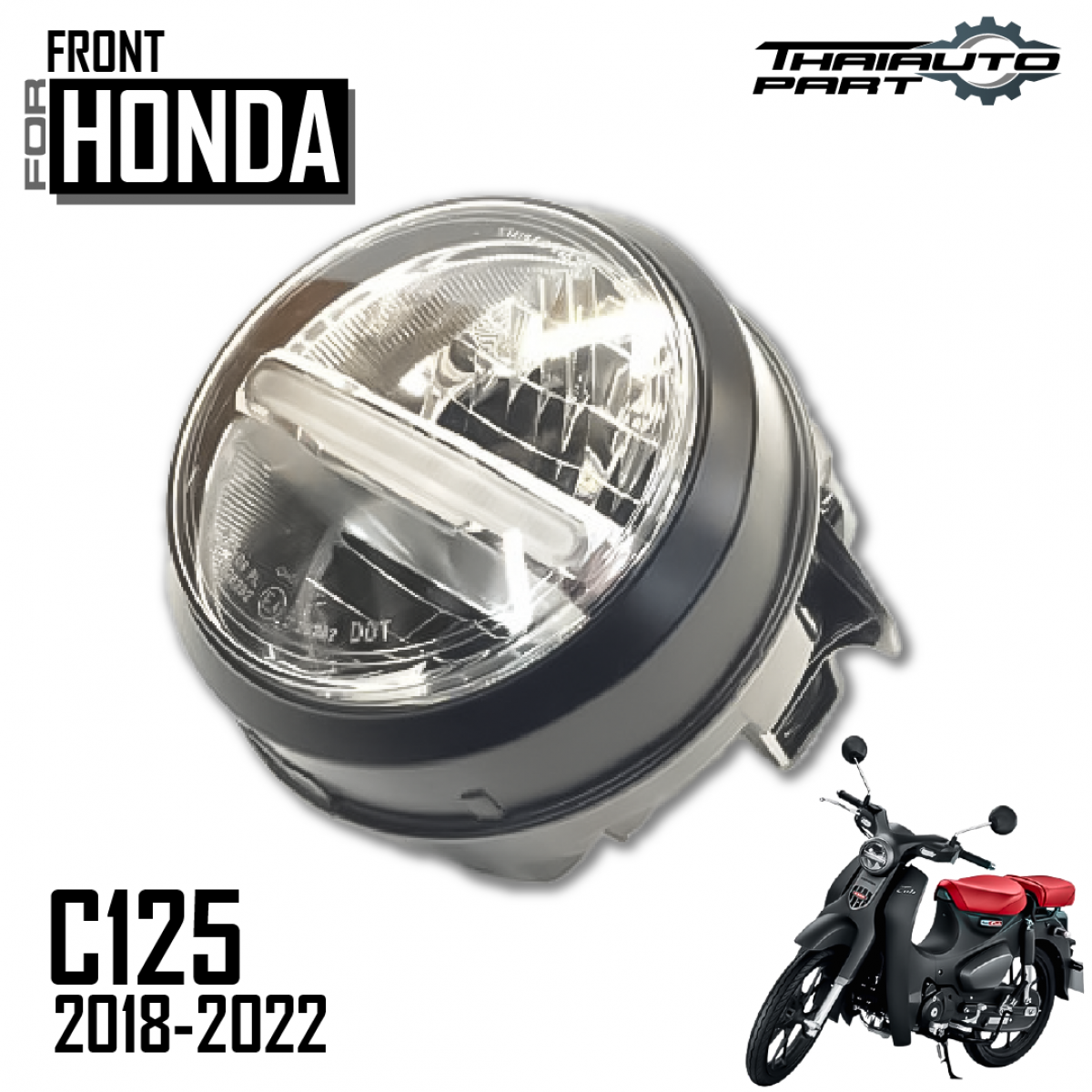 HONDA C125 LEDヘッドライト For Honda C125 Super Cub 2018-2022 Head Lamp Light LED | eBay