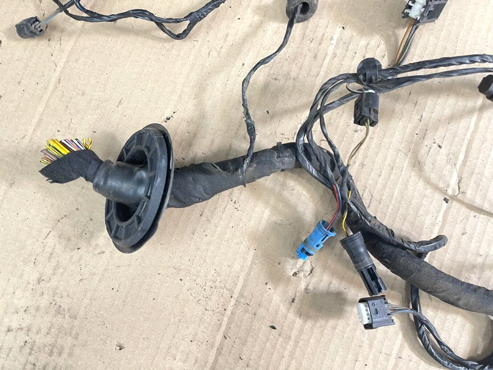 BMW X5 E53 2003 AWD 3,0 lado izquierdo del conductor compartimento del motor faro arnés de cableado OEM Foto 3 de 4