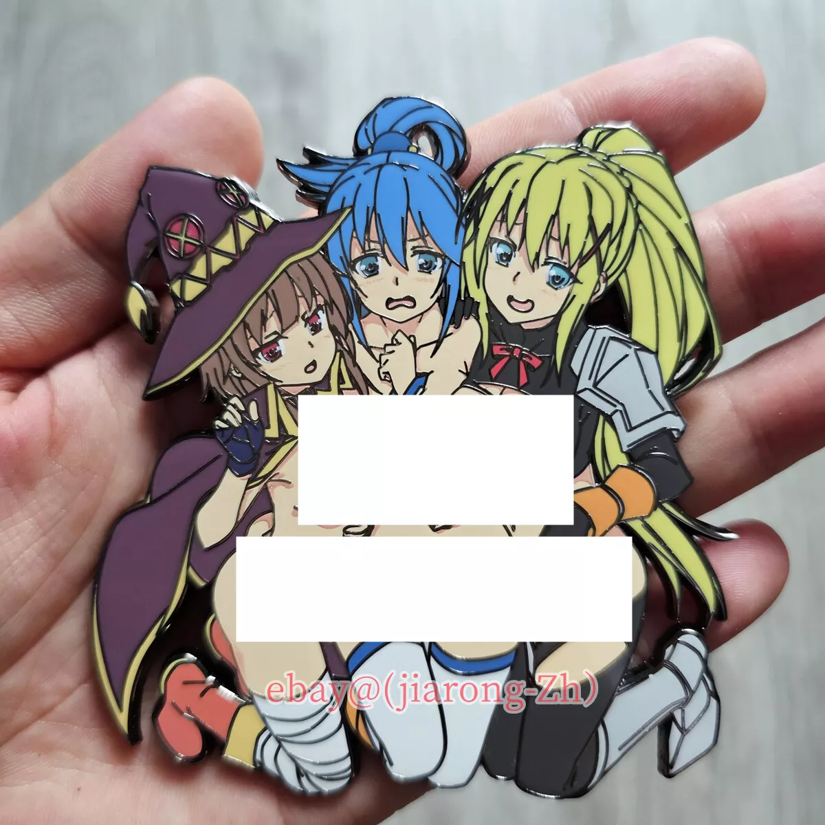 New Anime Konosuba Aqua & Darkness & Megumin limited Metal Badge