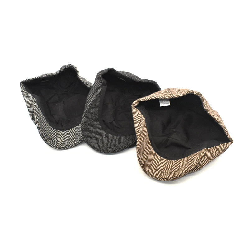 Boina cálida ligera informal color liso para hombre ZONBAILON sombrero para conductor Foto 3 de 4