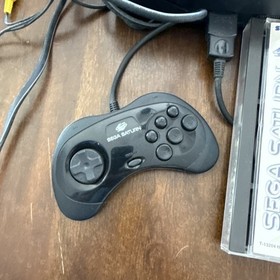 Sega Saturn Black Console with 1 Controller and Cords And Skeleton Warriors CIB