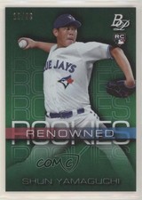 2020 Bowman Platinum Wal-Mart Renowned Rookies Green 12/99 Shun Yamaguchi 0dg