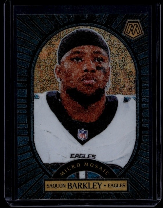 2025 Panini Mosaic Football Saquon Barkley #5 Micro Mosaic