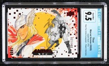 2020 Marvel Anime Red Foil Peach Momoko Artist Thor CGC 9.5 Gem Mint Auto i1f