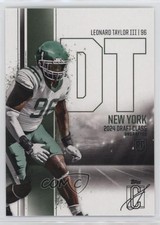 2024 Topps Signature Class Rookies Leonard Taylor III #163 0pe3