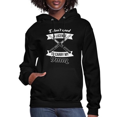 Funny Crocheting Gift Idea / Crochet Quote 9mm Women's Hoodie