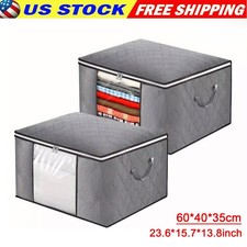 Visible Large Storage Bag Clothes Quilt Blanket Storage Anti Dust Home Organizer