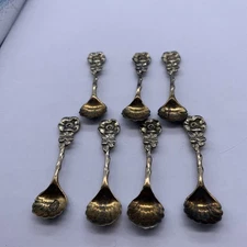 Vintage Sterling Salt Cellar Spoons