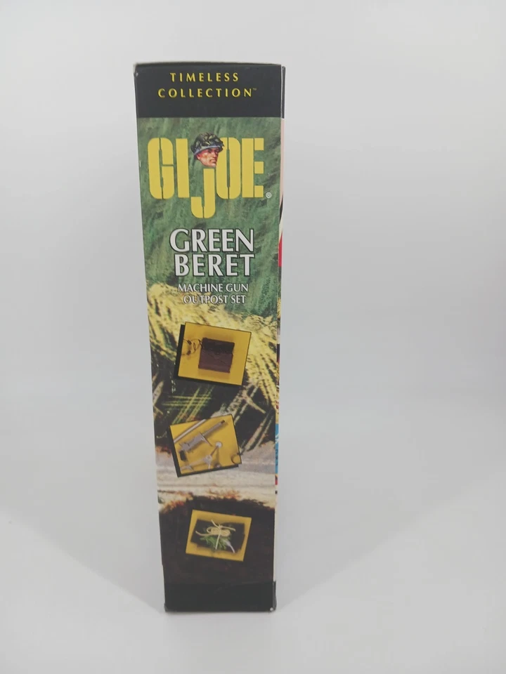 G I Joe Timeless Collection Green Beret Machine Gun Outpost Set 12" 2001 Sealed - Image 2 of 4