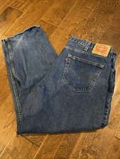 Levis 550 Relaxed Fit Mens Jeans Dark Stonewash Tag Size 40x30 Measure 40x29 AP6