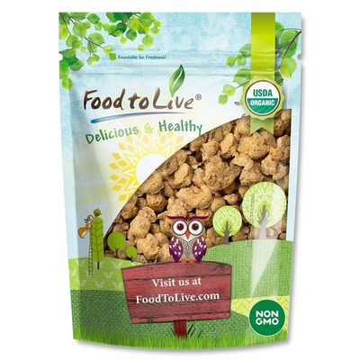 Organic Soy Chunks    Non-GMO. Vegan, Kosher, Bulk   by Food to Live