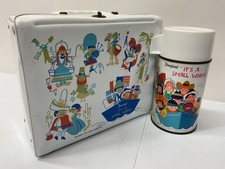 VINTAGE IT'S A SMALL WORLD LUNCHBOX AND THERMOS
