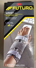 3M Futuro Wrist Left Deluxe Stabilizer L/XLFirm Support Brace AdjustableStraps W