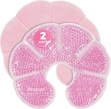 Breast Hot Cold Therapy Ice Packs for Pain Relief 2 Gel Pack New Nipple Nursing