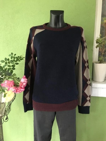 Men Etro Sweater Navy Cashmere 38 / M / 46