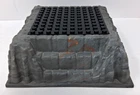 LEGO Baseplate Raised Mountain-#53588 w/ black baseplates orangish tint