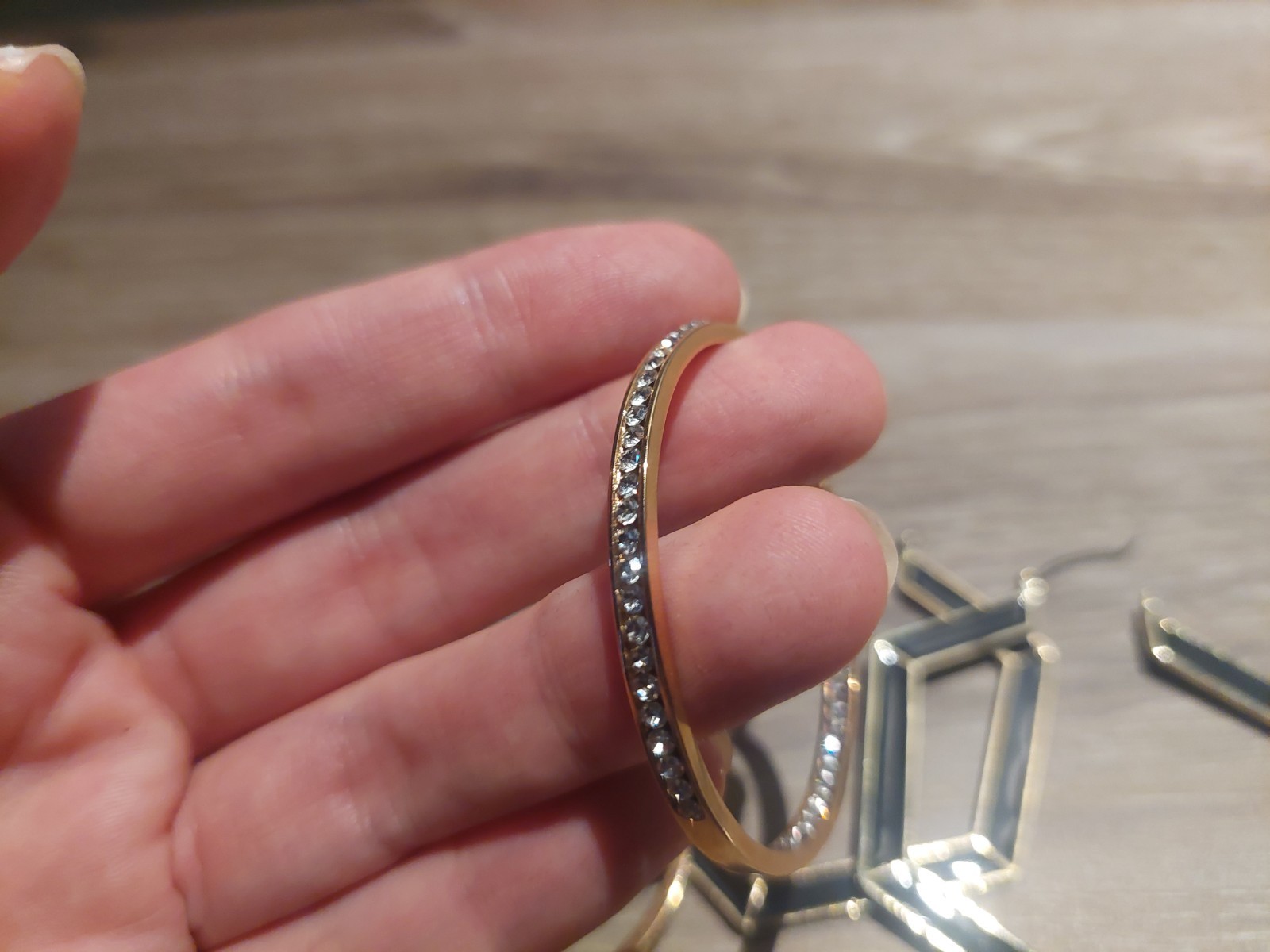 Two Large Hoop Earrings - Statement Piece - image 2