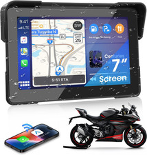 7 Pollici Carplay Moto E Android Auto Navigatore Moto Portatile Senza Fili Con M