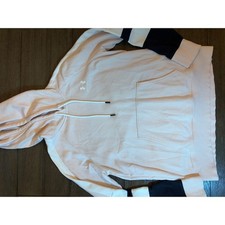 Under Armour Womens Rival Fleece Hoodie Pink Navy Colorblock Pullover Medium
