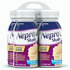 Nepro Nutrition Shake for People on Dialysis Vanilla, 8.0 fl oz, Pack of 8