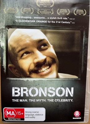 BRONSON DVD 2008 Nicolas Winding Refn Tom Hardy Kelly Adams Exc Cond!