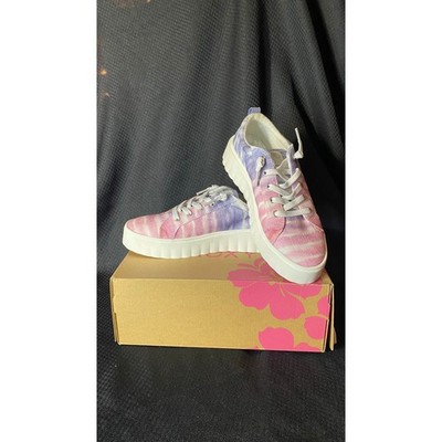 Roxy Sheilahh Dew Tie Dye Platform Sneakers Womens 9 ARJS700144 New In Box