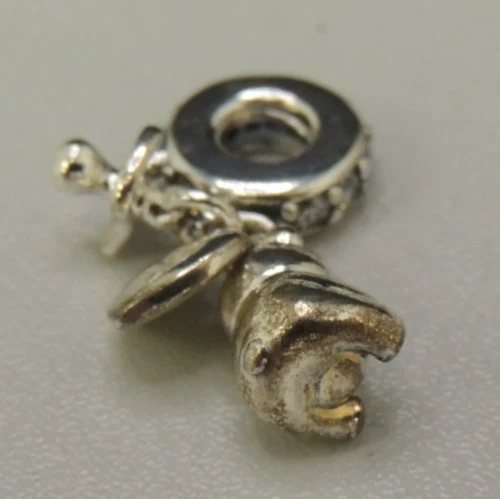 Pandora Baby Treasures Pacifier Bear Heart Dangle Slide Charm (20366-Pandora-MY) - Image 3 of 4