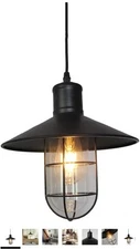 Chloe Lighting CH58019RB11-DP1 Charles Industrial-Style 1 Light Rubbed Bronze...