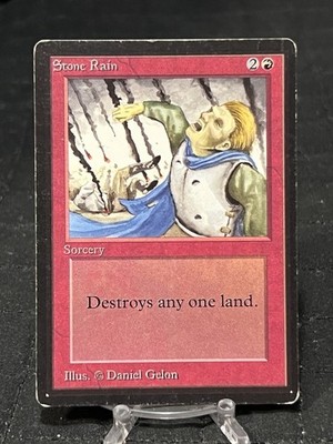Stone Rain - Limited Edition Beta ~MP~ Magic The Gathering MTG