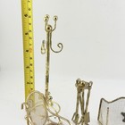 Vintage Dollhouse Miniature Brass Fireplace Furniture Accessory Lot Candelabra — photo 10