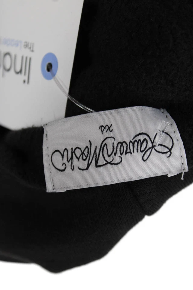 Pullover con Capucha Lauren Moshi Mujer Negro Manga Larga Estampado Gráfico Talla XS Foto 4 de 4