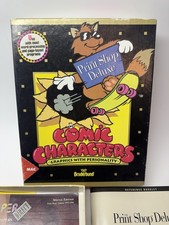 Windows MS-DOS Software - Print Shop Deluxe Comic Characters - Broderbund, 1993.