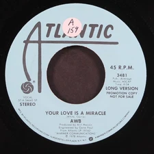 AWB: your love is a miracle / short ATLANTIC 7" Single 45 RPM