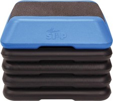 The Step Original Aerobic Step Platform Blue Black with 4 Risers Fitness Stepp