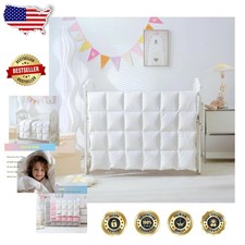 All Season Baby Comforter 100 White Goose Down 800 Fill Power Organic Cotton