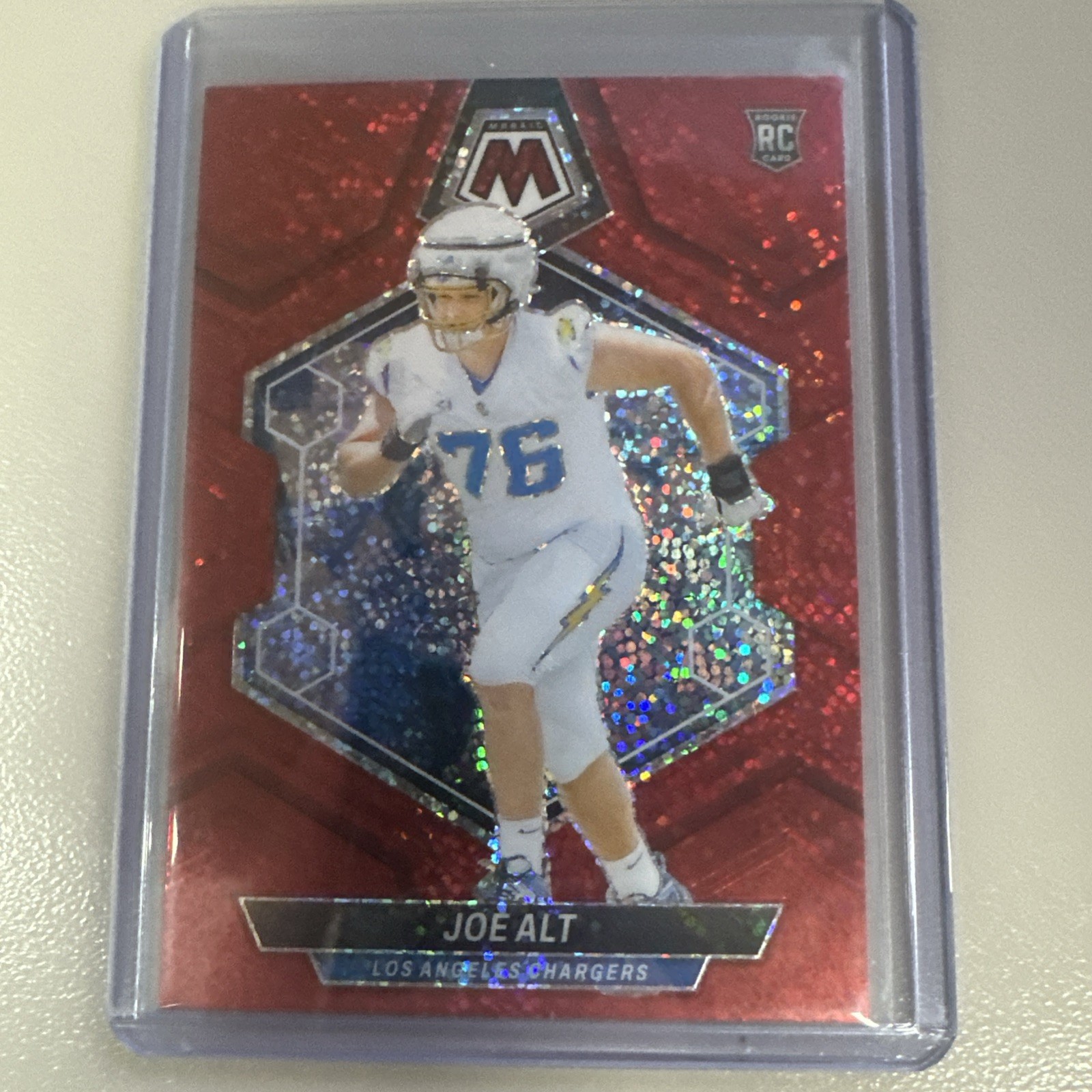 2024 Panini Mosaic - Rookies Joe Alt #305 Red Sparkle Prizm (RC)