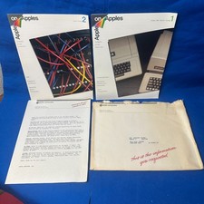 Apple On Apples Magazine Vol 1 No 1  2 1982 Original Apple w/Mailing Envelope