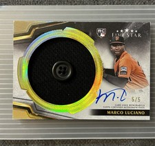 2024 Topps Five Star Marco Luciano 5/5 Rookie Jumbo Prime AUTO Button BOOKEND RC