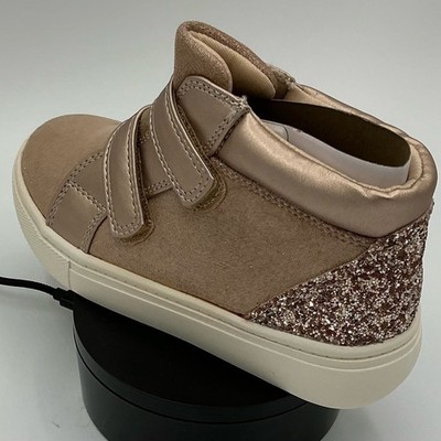Joie Kids Sneakers in Glittery Beige and Brown Size 10