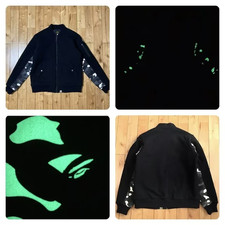 Glow in the dark BAPE Sweat MA-1 bomber jacket city camo A Bathing Ape Size L