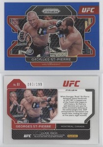 2022 Panini Prizm UFC Blue Prizm /199 Georges St-Pierre #61