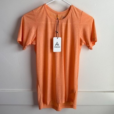 NWT 7MESH Industries Fuzzy Peach Elevate Short Sleeve Shirt Size XS
