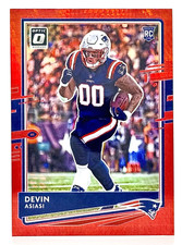 2020 Donruss Optic Red Hyper Prizm #146 Devin Asiasi RC New England Patriots