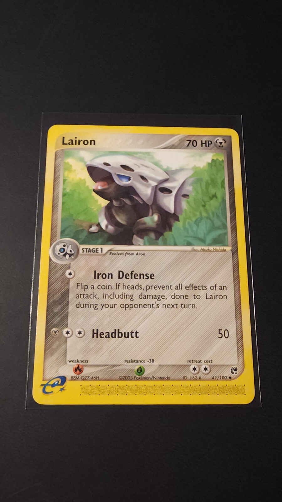 Lairon EX Uncommon Sandstorm 41/100 NM Old Pokemon Card