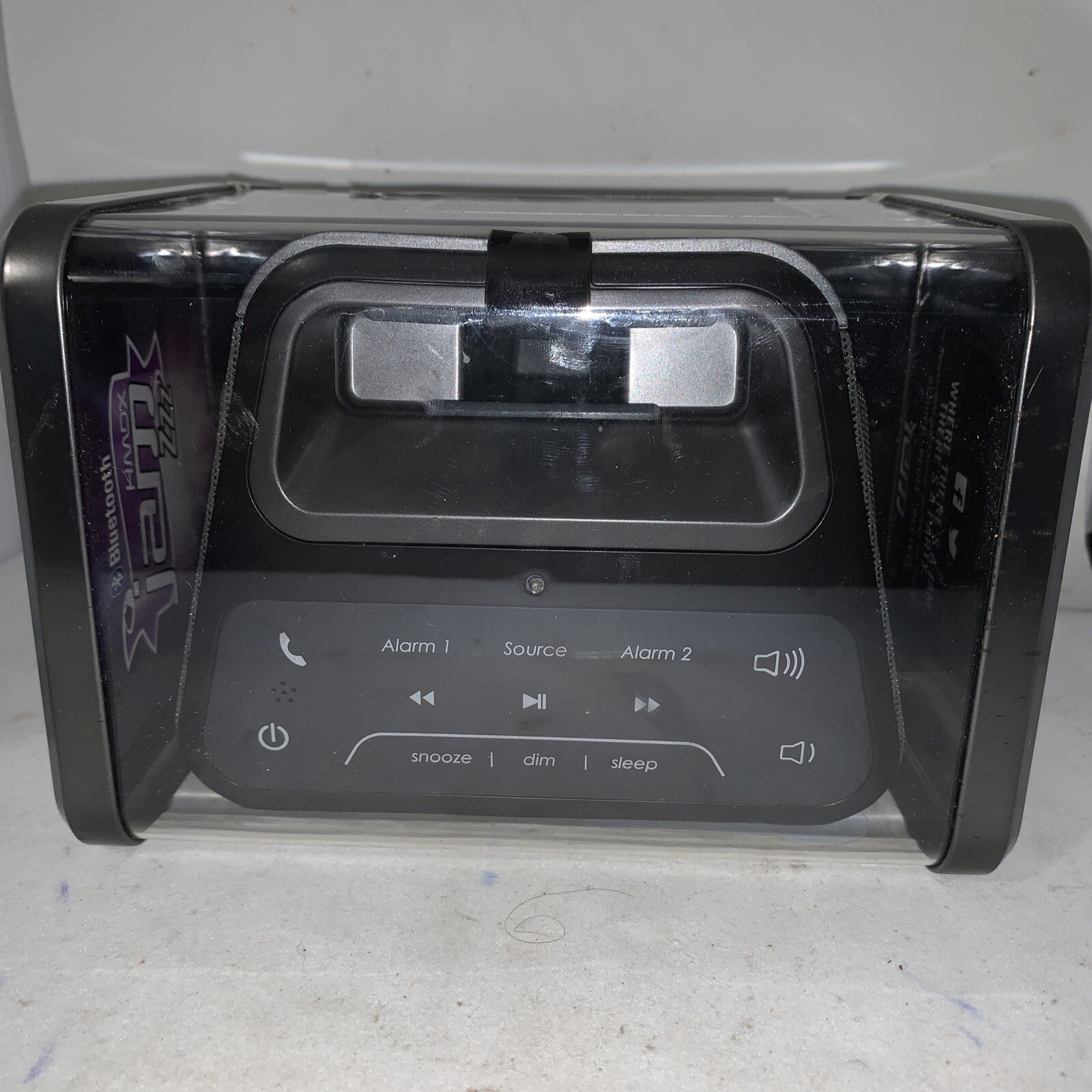 JAM HX-B510GY ZZZ Bluetooth Dual Alarm Clock Sound System & Charger NIB T2