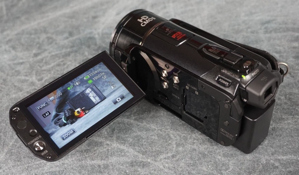 Canon VIXIA HF S21 Full HD 1080p AVCHD 64GB Flash Camcorder 10x W/ Extras Tested - Image 3 of 4